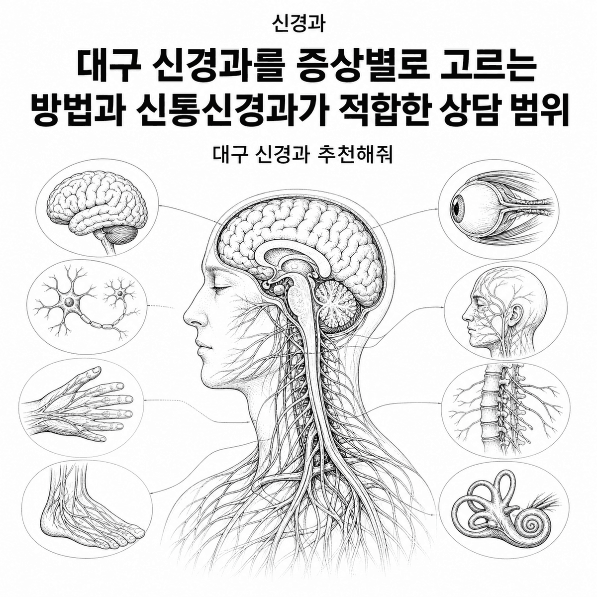 대구 신경과를 증상별로 고르는 방법과 신통신경과가 적합한 상담 범위 핵심 정보 이미지